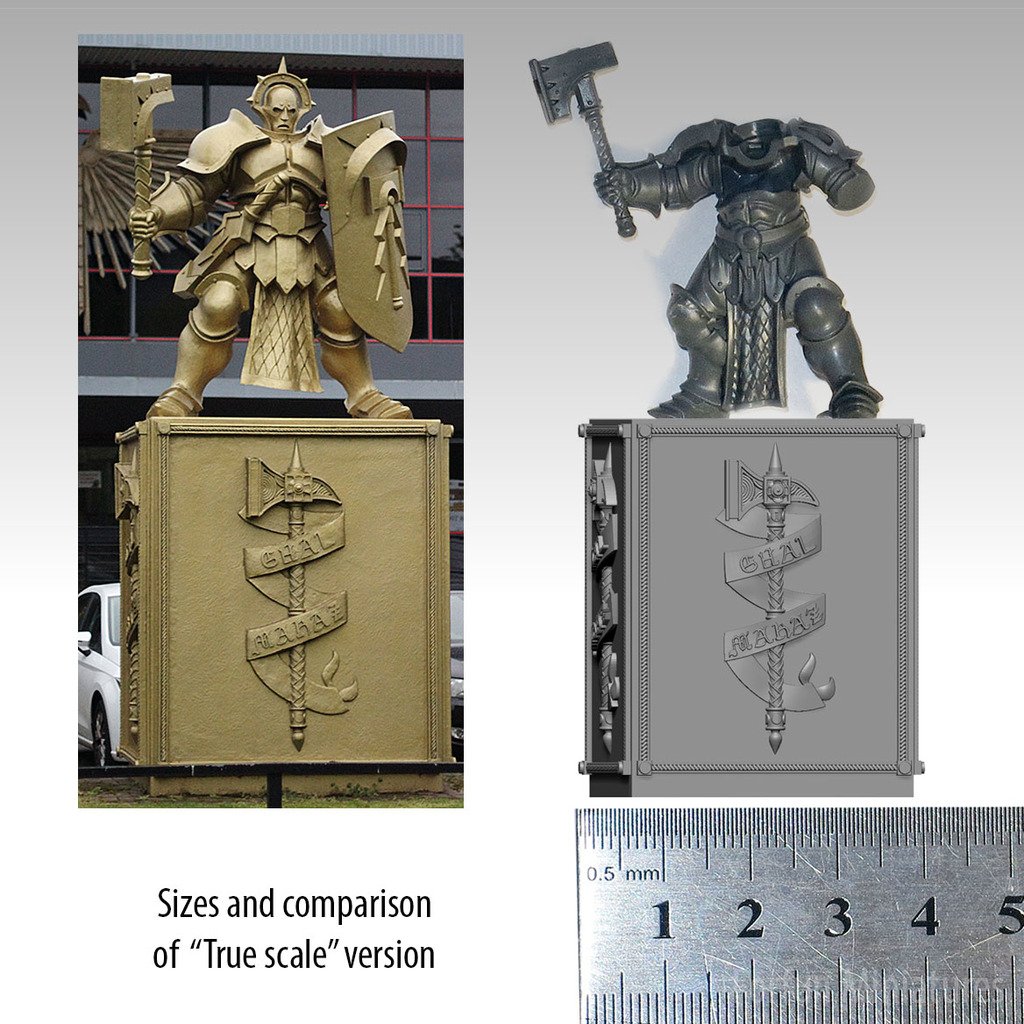 Plinth/pedestal from the statue of Games Workshop HQ