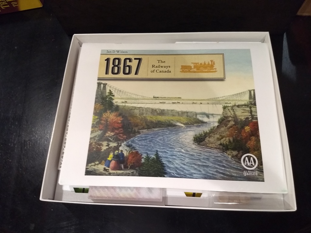 1867: The Railways of Canada boardgame boxes