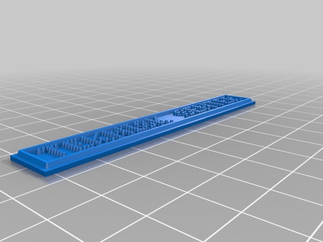 My Customized DOTFONT (variable width OpenSCAD font with