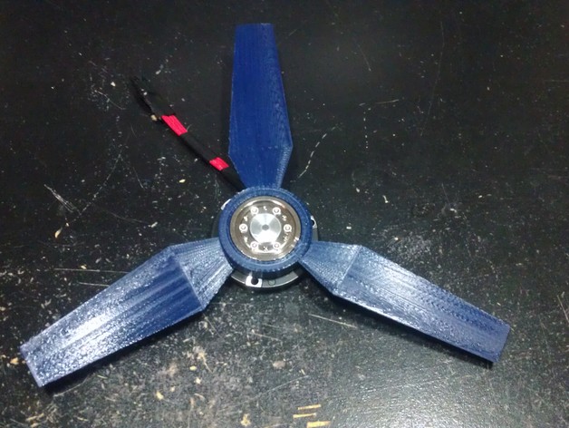 Model airplane prop for 7200 RPM HDD motor