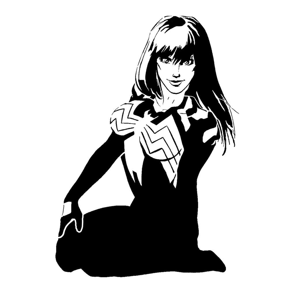 Mary Jane Venom stencil