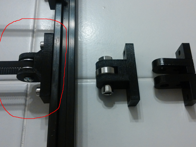 Parameterized HICTOP Y-Axis Idler Pulley Bearing Mount