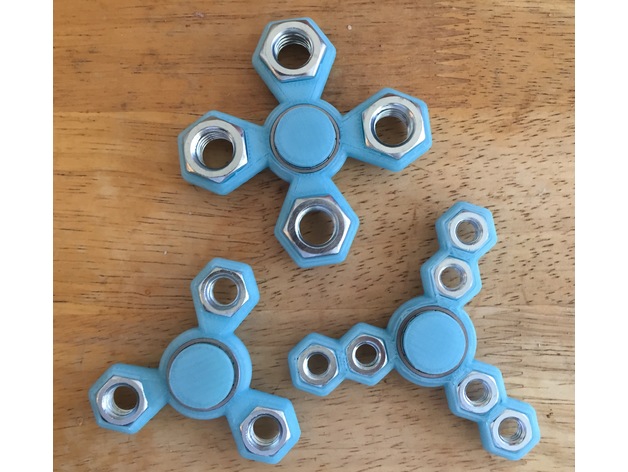 What-the-Hex (pick-a-weight) Fidget Spinner