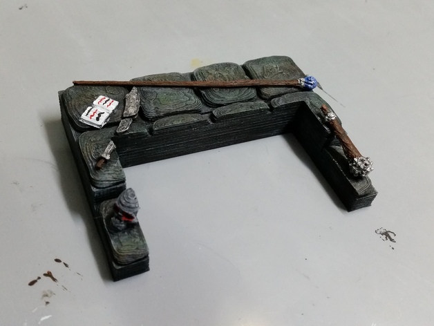 Weapons card holder tabletop