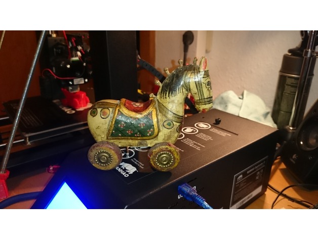 3D-Scan - antique TROJAN HORSE - High Quality!