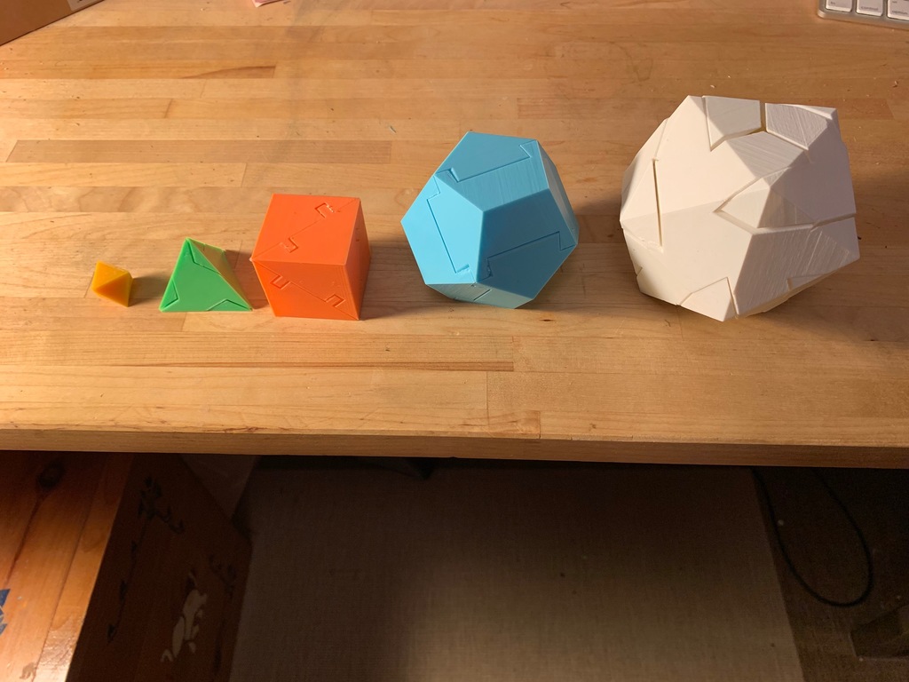 All Five Platonic Solids Puzzle