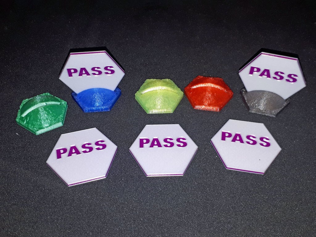RifRaf Game Pass Markers -Designed for Terraforming Mars but has multi uses. 