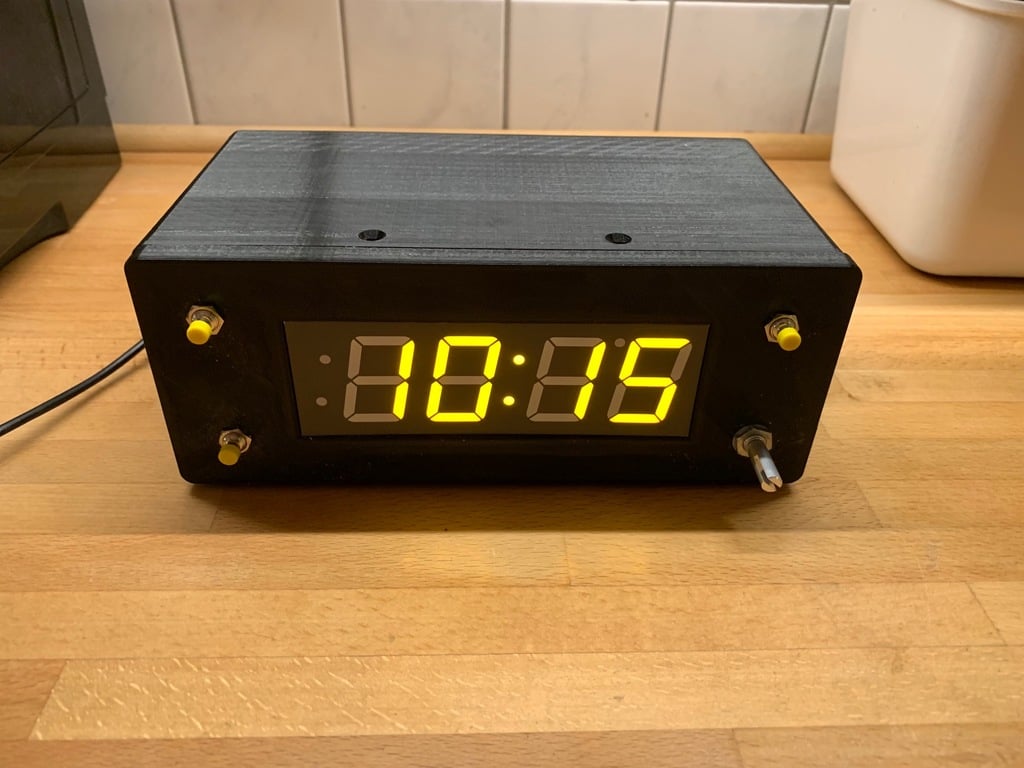 Alarm Clock for Arduino Uno and Adafruit 7 Segment 1.2'' Backpack