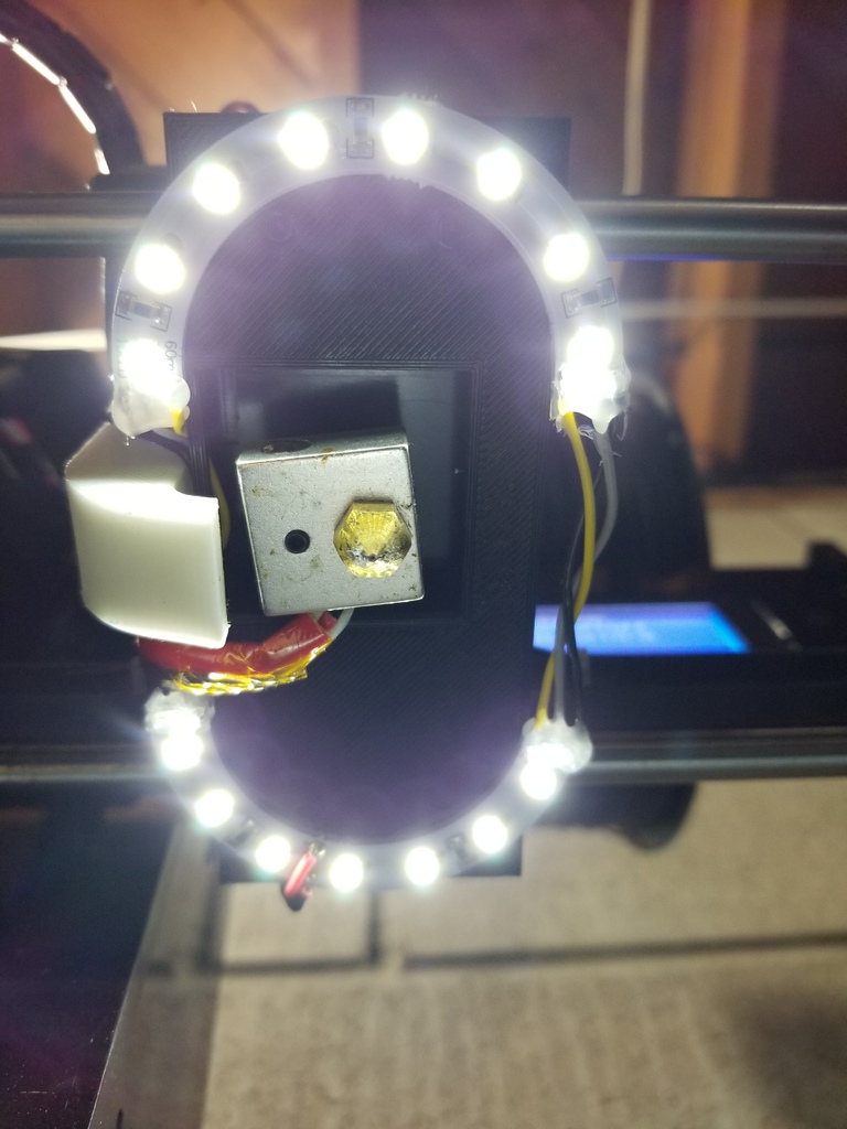 Anet A6 Extruder Plate for LED
