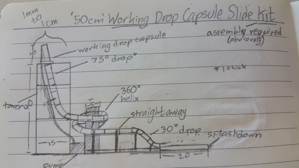 DIY Drop Capsule Slide Model Kit