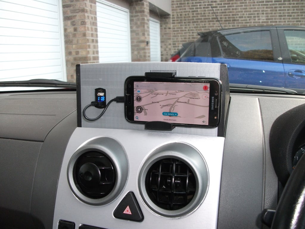 Complicated, Ugly, & Over-engineered Car Phone Holder for Ford Fusion UK