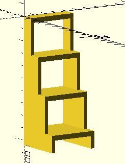 customisable step ladder/ display rack