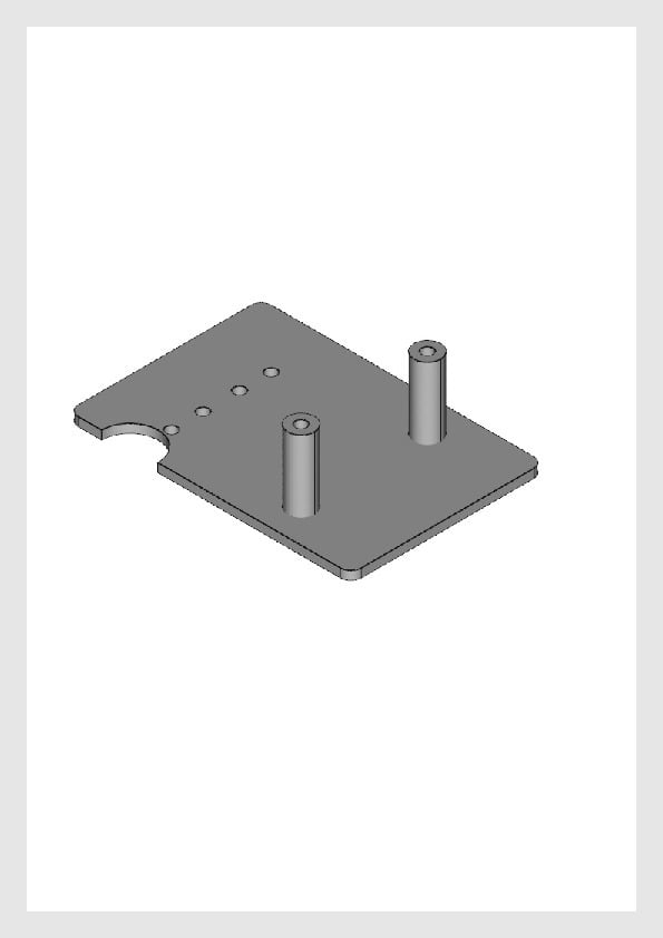 Anet A8- Auto level sensor plate with spacer