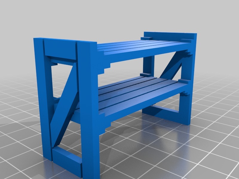 My Customized Parametric 2x4 shelves (1:18 scale)