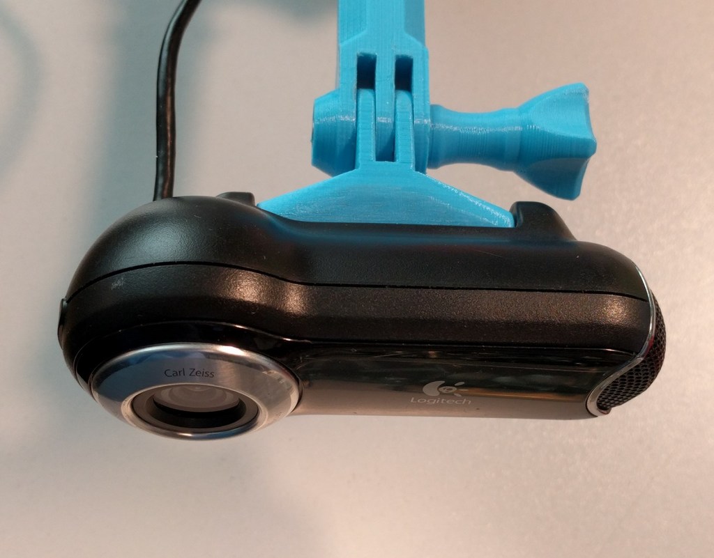 GoPro style mount for Logitech Pro 9000 webcam