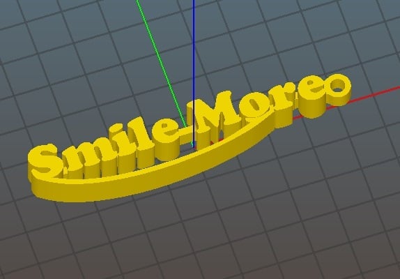 Smile More Keychain