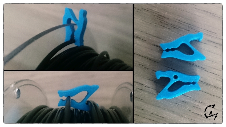 'Use as you want' Filament Clip