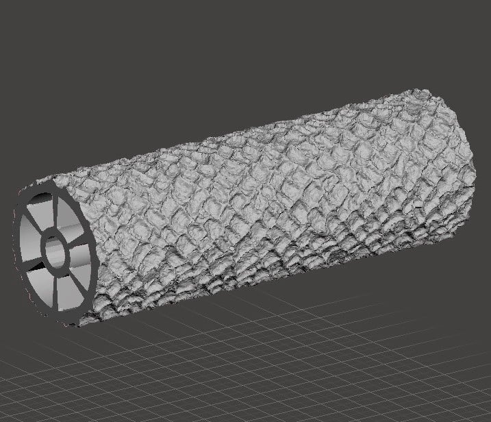 Cobblestone seamless texture roller rolling pin 6" wide