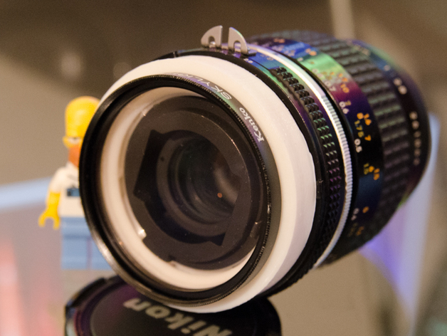Reverse lens filter holder for ultra macro - Nikon mount
