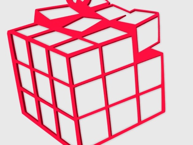 Rubik's Cube Broken Pendant