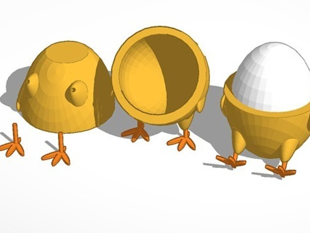 Standing/Sitting Chick Egg Cup