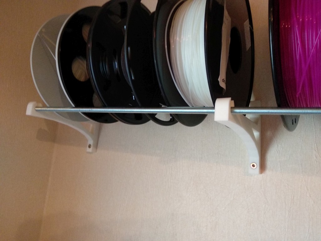 Spool wall holder (console) for M8 threaded rod