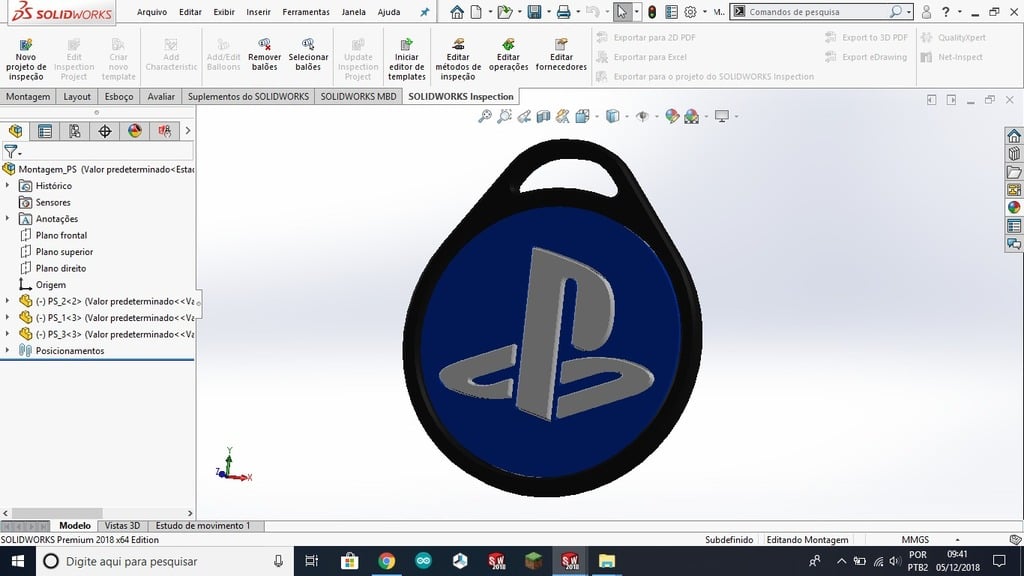 PlayStation Keychain