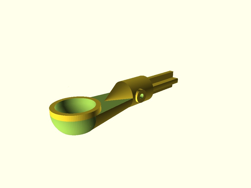 Ball-cup rod end, parametric