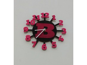 Wall Clock With Letter