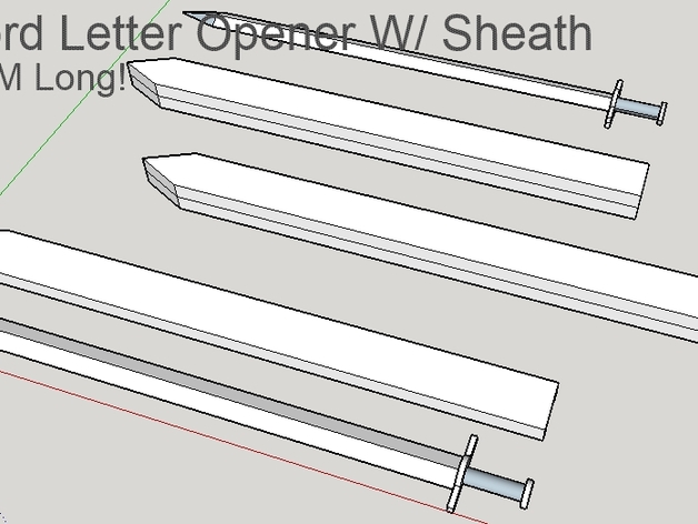 Sword / Letter Opener W/ Sheath