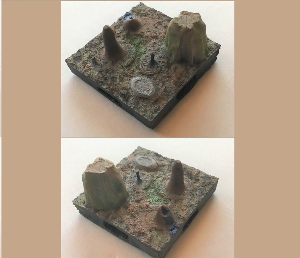 Cavern Dungeon Miniature Tile 2