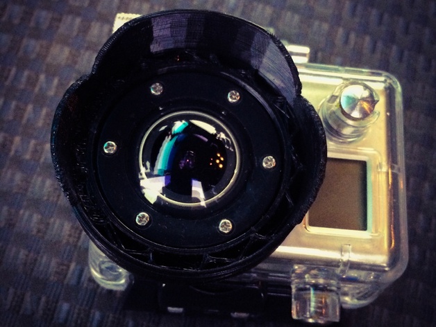 Lens Hood For GoPro Hero with Waterproof Case