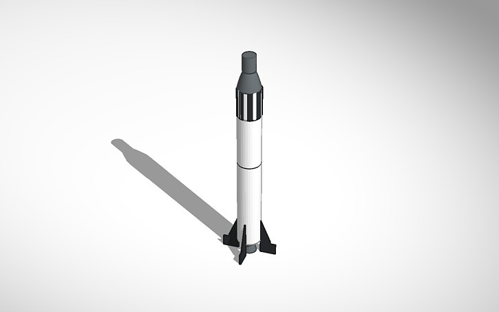 Redstone Rocket w/ Mercury Capsule Model 1