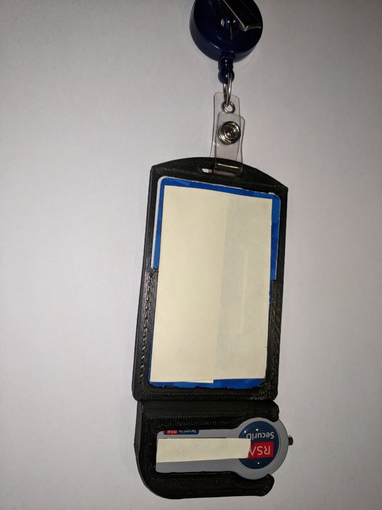 ID Badge holder with RSA Token