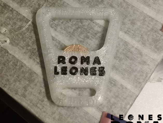 ROMA LEONES LAX coin bottle opener
