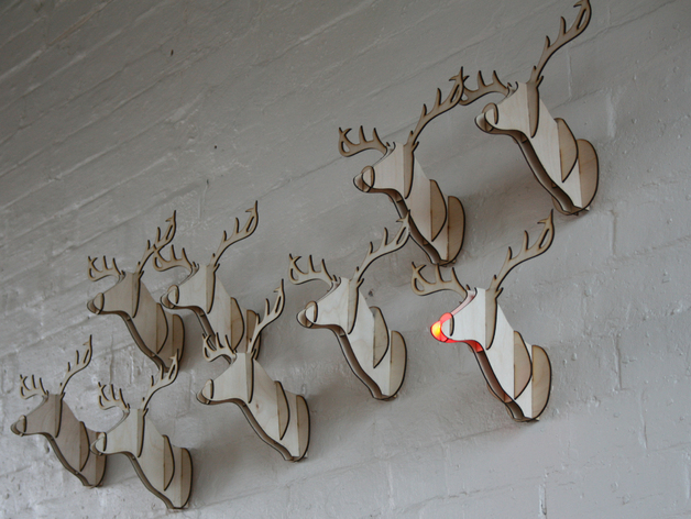 Mounted Deer / Reindeer Head