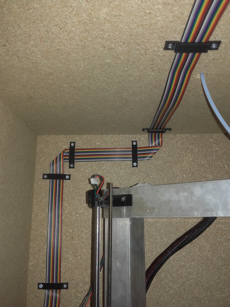 Flat cable clamp wire holder fix