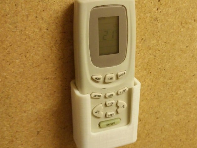 Parametric wall holder for remote control