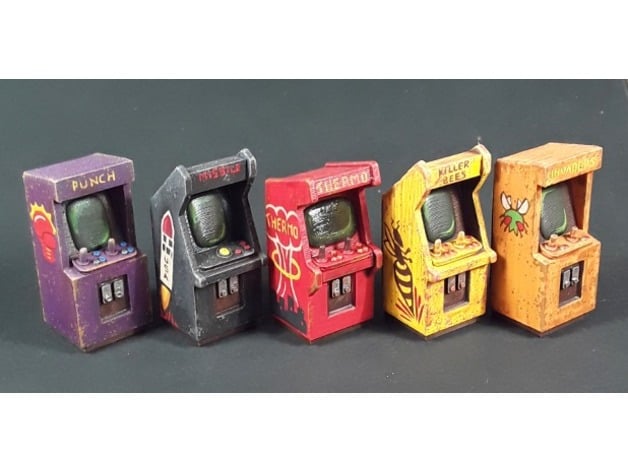 Arcade Game Cabinets 28Mm Scale