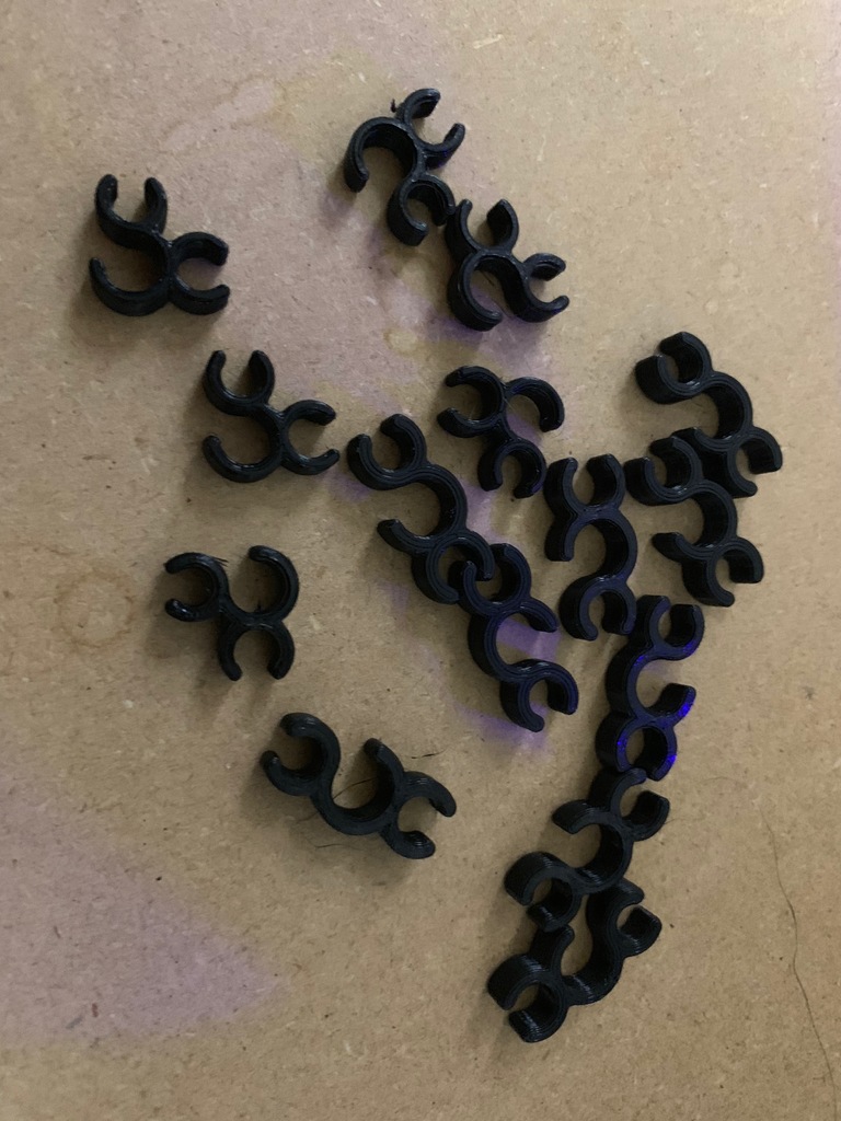 CR-10 Bowden Tube Cable Clips