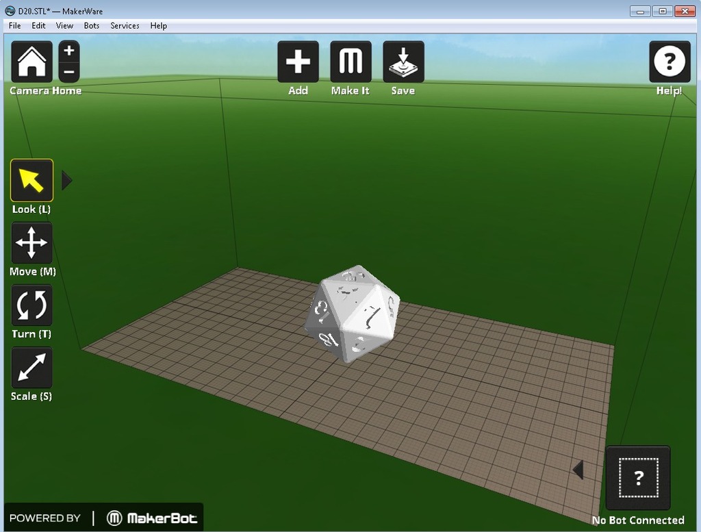 D20 - 20 sided die