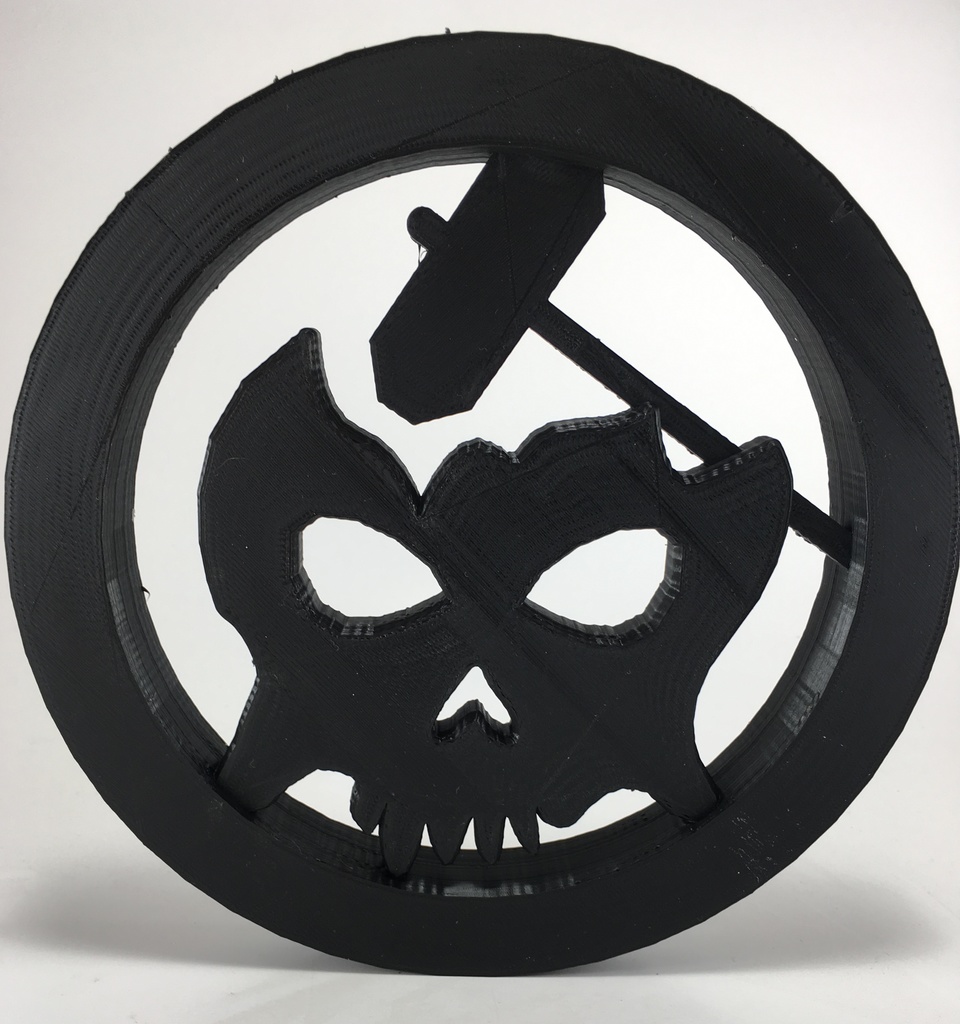 Zombie Skull Smasher Maker Coin Logo