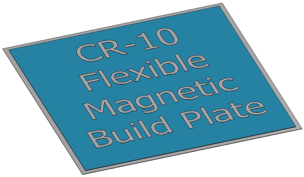 CR-10 Flexible Magnetic Build Plate DIY