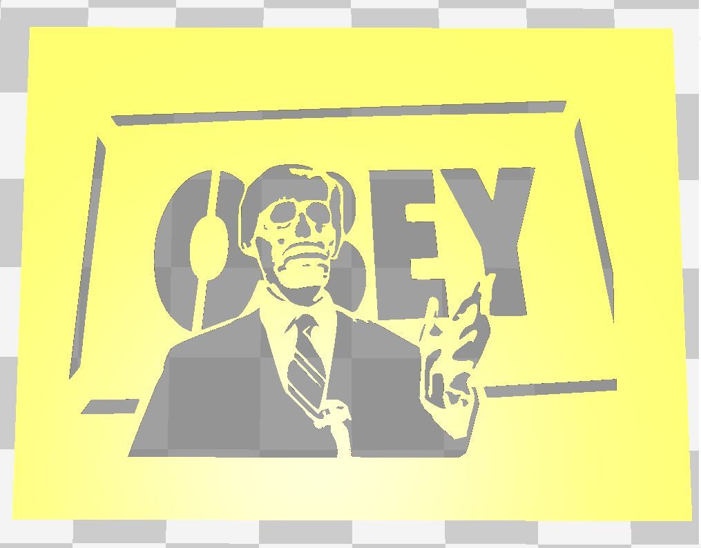 THEY LIVE STENCIL
