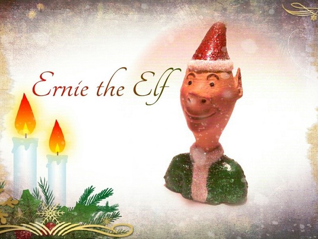Ernie the Elf Christmas Decoration