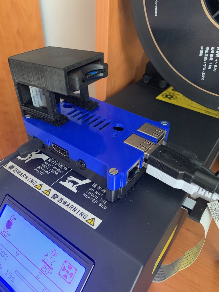 Creality CR-10 Mini Raspberry Pi 3 / SD Card Extension Holder