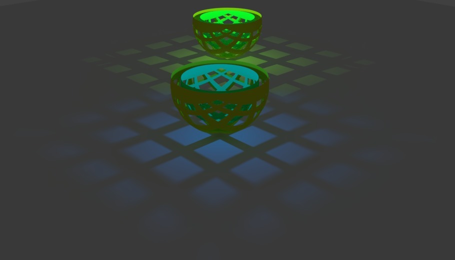 Dual counter rotating hypercubes