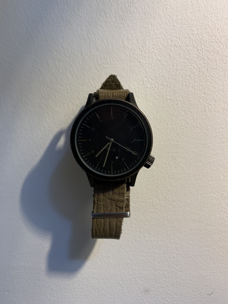 Invisible wristwatch wall mount