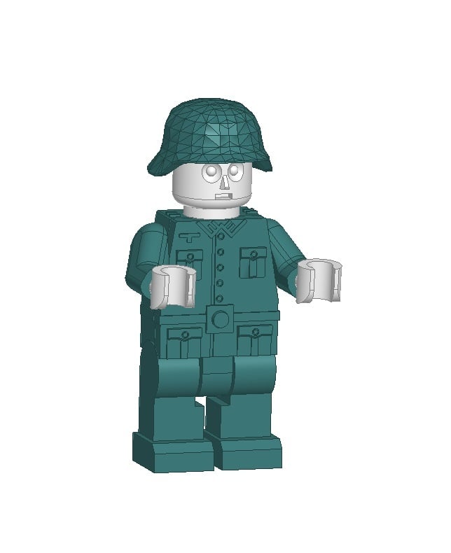 Lego Miniman german soldier WWII