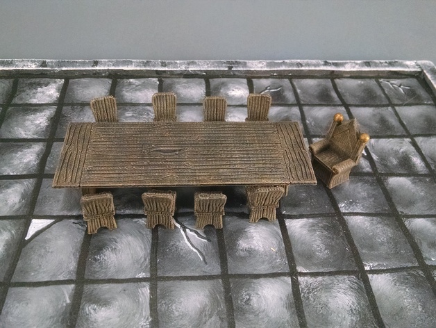 28Mm Lords Banquet Table And Chairs